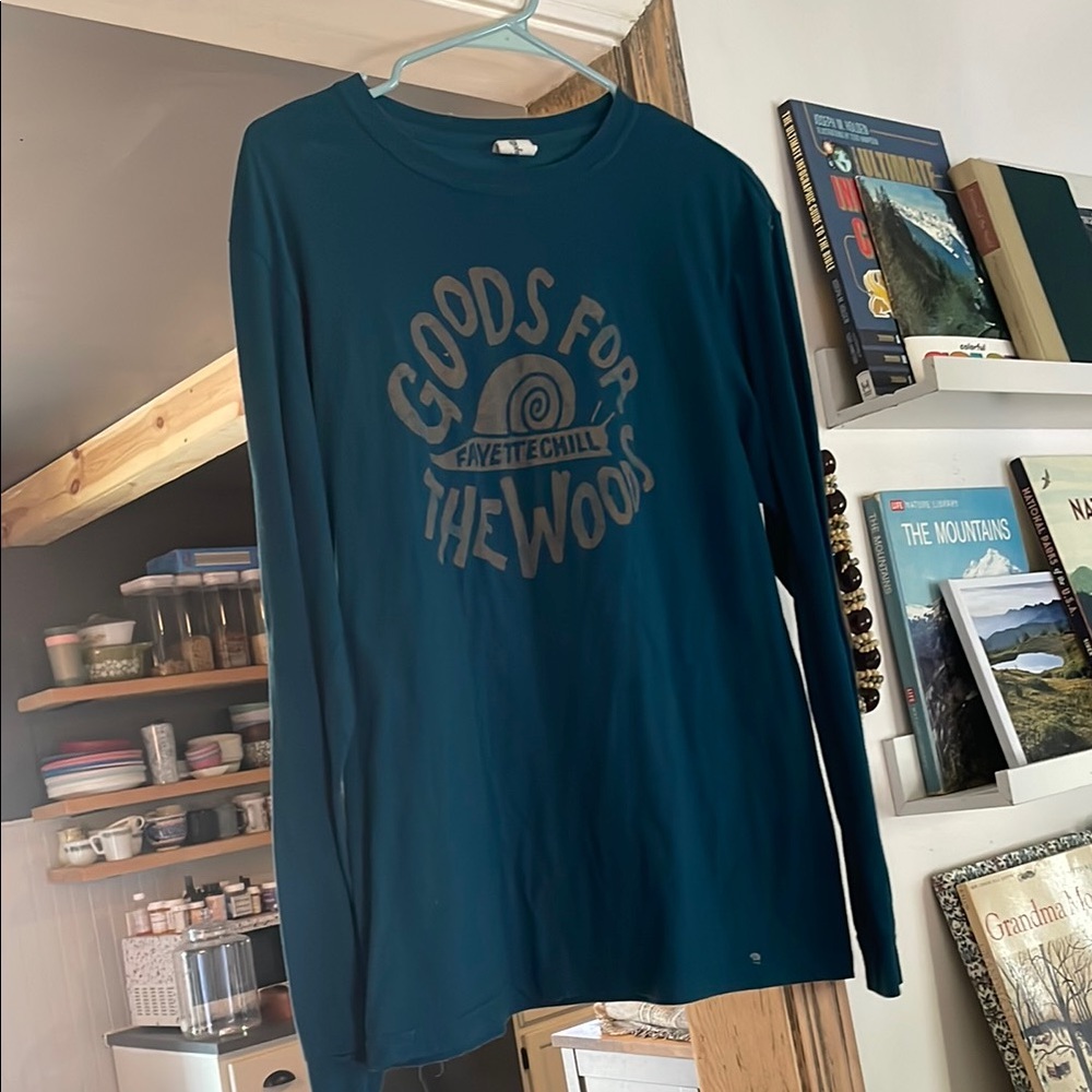 Fayettechill long sleeve Goods For The Woods tshirt size Medium